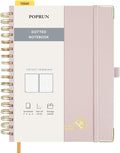 POPRUN Spiral Bullet Dotted Journal Notebook, 7-1/4" x 9-1/2" by POPRUN