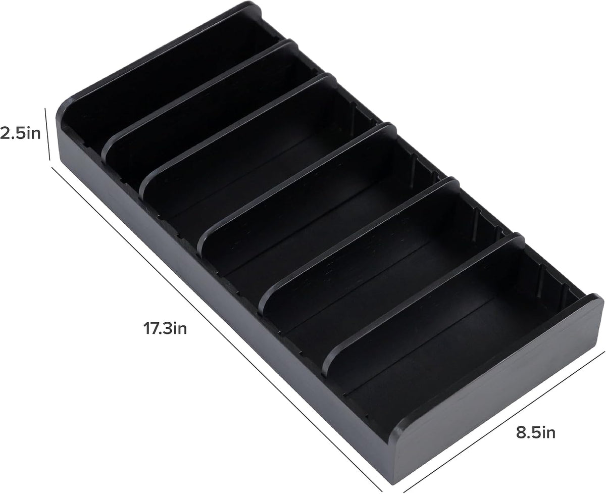 KitchenEdge Kitchen Towel & Storage Organizer, Black
