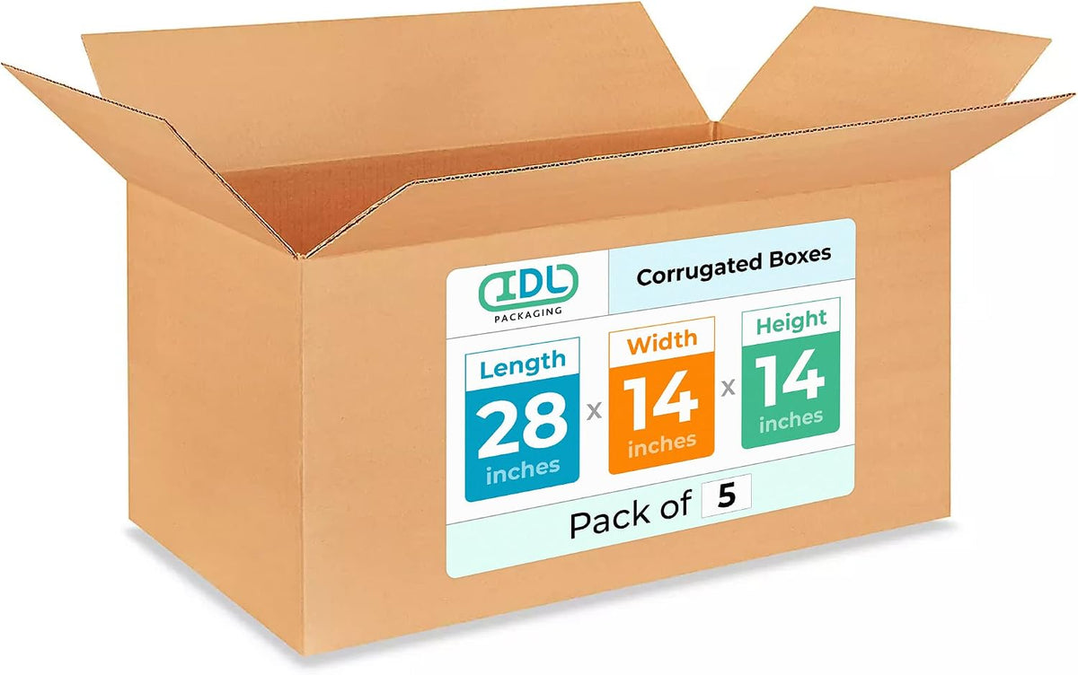 Extra Large Shipping & Moving Boxes 28 x 14 x 14 inches