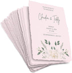 Wanderings Handmade Pink Deckle Edge Blank Paper by Wanderings