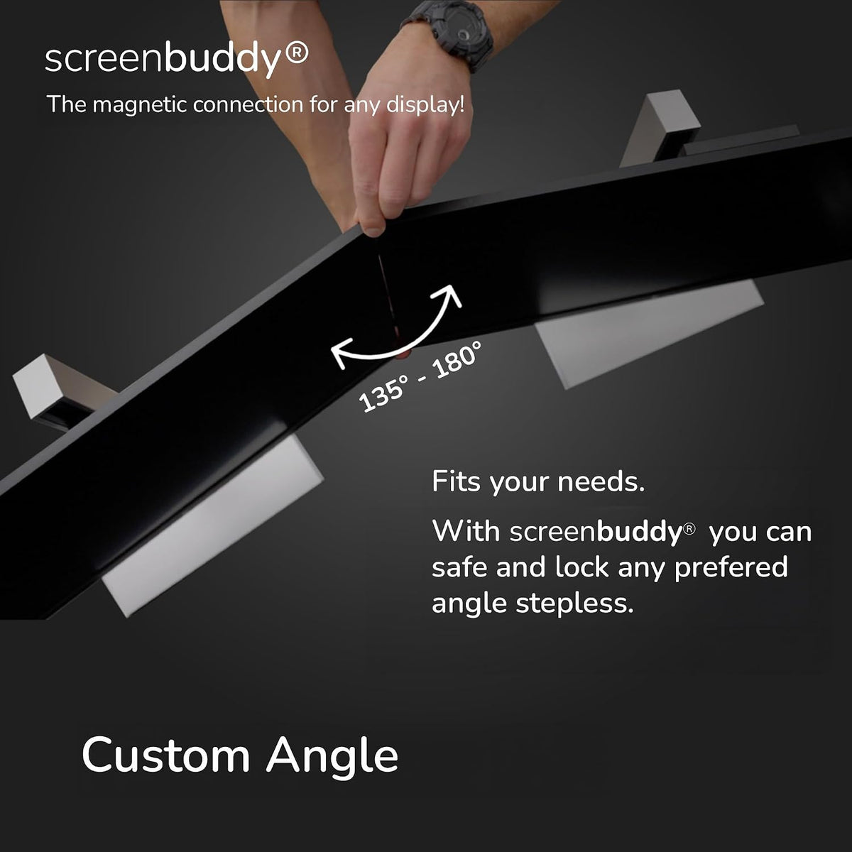 Set of 2, Magnetic Connection for Your Screens, Suitable for All Computer Mon...