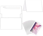 Blank White Cards and Envelopes by Goefun