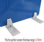 4 Pack T Shaped Office Desk Partition Clamp, Aluminum Sneeze Guard Bracket - Image 3