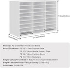 PAG Mail Sorter Organizer, Wood Literature Organizer, Student Mailbox - Image 2