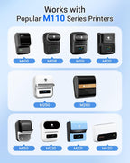 Phomemo M110 Labels, 1110 Pcs 1.57'' x 0.59'' (40x15mm) | for M110 M100 M220 M221 M120 M200 Label Printer, 370 Labels/Roll, for Small Price Tag, Mailing,Address,Shipping,Barcode