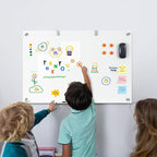 36 x 24 Inches Glass Whiteboard, Magnetic Glass Dry Erase Board - Image 6