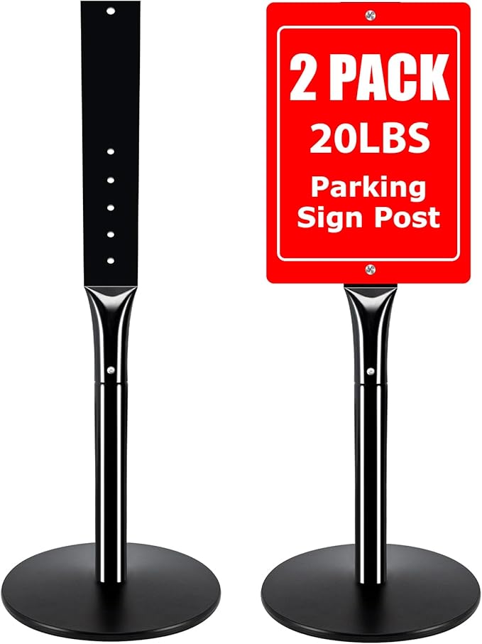 VAIIGO 2Pack Heavy Duty Parking Sign Post by VAIIGO