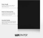 LUXPaper 8.5" x 11" Cardstock | Letter Size | Midnight Black | 100lb. Cover | - Image 3