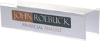 Source One Deluxe Clear Acrylic Cubicle Sign Holder & Name Plates 3 Sizes - Image 3