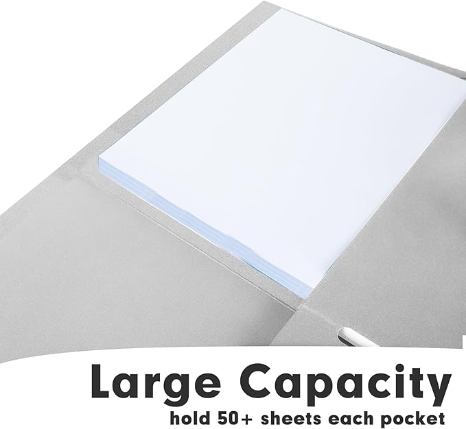 Two Pocket Folders, RAZCC 50 Pack 2 Pocket Folders Fit Letter Size Paper - Image 4
