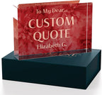 Personalized Gifts, Custom Quote Block Letter Board, Crystal-Clear Acrylic - Image 3