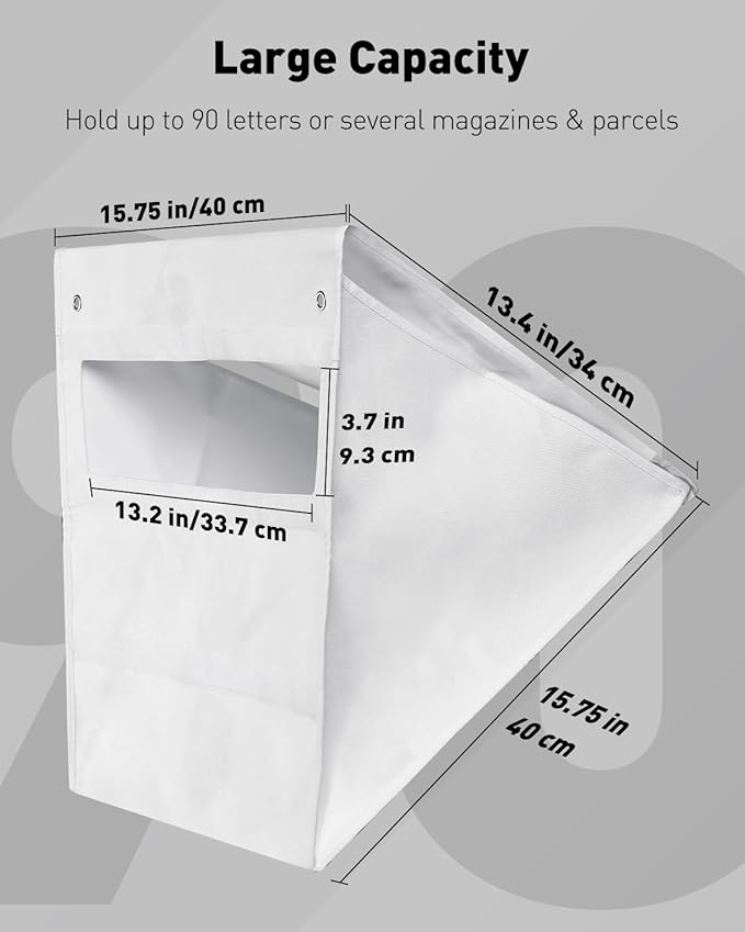 Uniclife White Mail Slot Catcher - Image 2