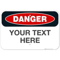 Custom Danger Sign, OSHA Sign, 12x18 Inches, Rust Free .063 Aluminum, Fade by SigoSigns