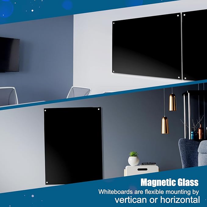 Magnetic Glass Writeboard 48"x36" Premium Tempered Dry Erase Boards Wall - Image 6