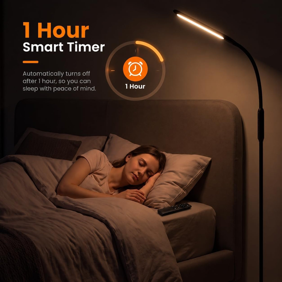 LASTAR LED Floor Lamp with Remote, Standing Reading Lamp 4 Color Temperatures...