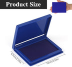 Blue Stamp Pad, 4 x 2.5 Inch Premium Quality Ink Pad - Image 2