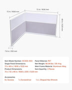 VEVOR Office Divider Privacy Partitions, PET Workstation Cubicle Partition - Image 7