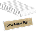 NIUBEE 12 Pack Acrylic 2x8 Name Plates by NIUBEE
