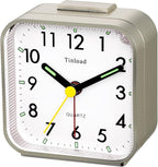 Tinload Small Battery Operated Analog Travel Alarm Clock Silent Non Ticking - Image 2
