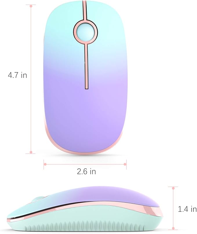 VssoPlor Wireless Mouse, 2.4G Slim Portable Computer Laptop Mouse - Image 7
