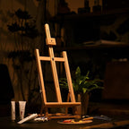 MEEDEN Large Wooden Tabletop H-Frame Easel, Solid Beech Wood Table Easel - Image 7