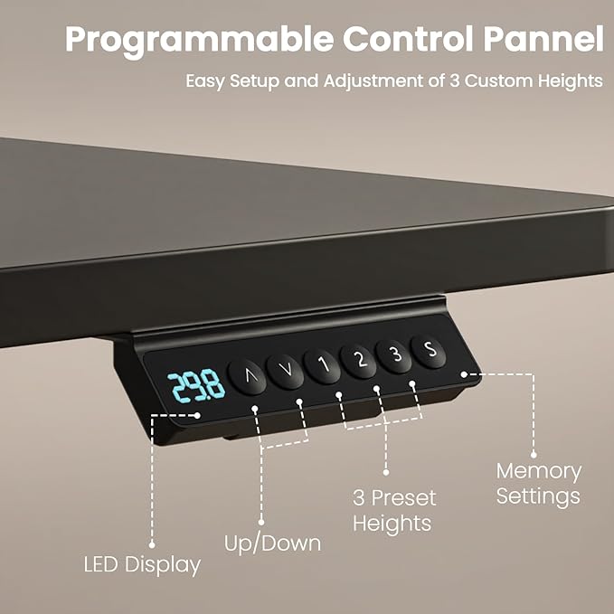 Kingant 63 x 30 Inch Electric Standing Desk - Image 6