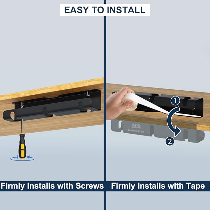 APS Under Desk Cable Raceway Tray 2 Pack - Image 6