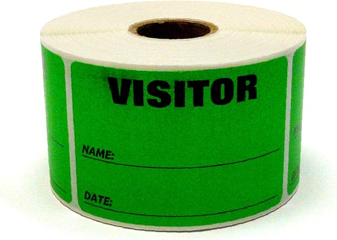 NextDayLabels - 3 x 2 Visitor Labels Pass, ID Labels and Safety Identification by NextDayLabels