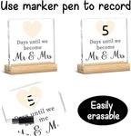 Wedding Engagement Gifts for Couples, Funny Wedding Countdown Acrylic Sign - Image 2