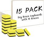 Dry Erase Lapboards, HERKKA 15 Pack Double Sided Small Dry Erase Whiteboards 9 by HERKKA
