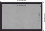 Amanti Art Black Framed Magnetic Board 27x39 Large Vision Board - Image 2