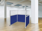 Versare Hush Panel Cubicle Kit | Workstation Partition Walls | Sound Dampening - Image 2