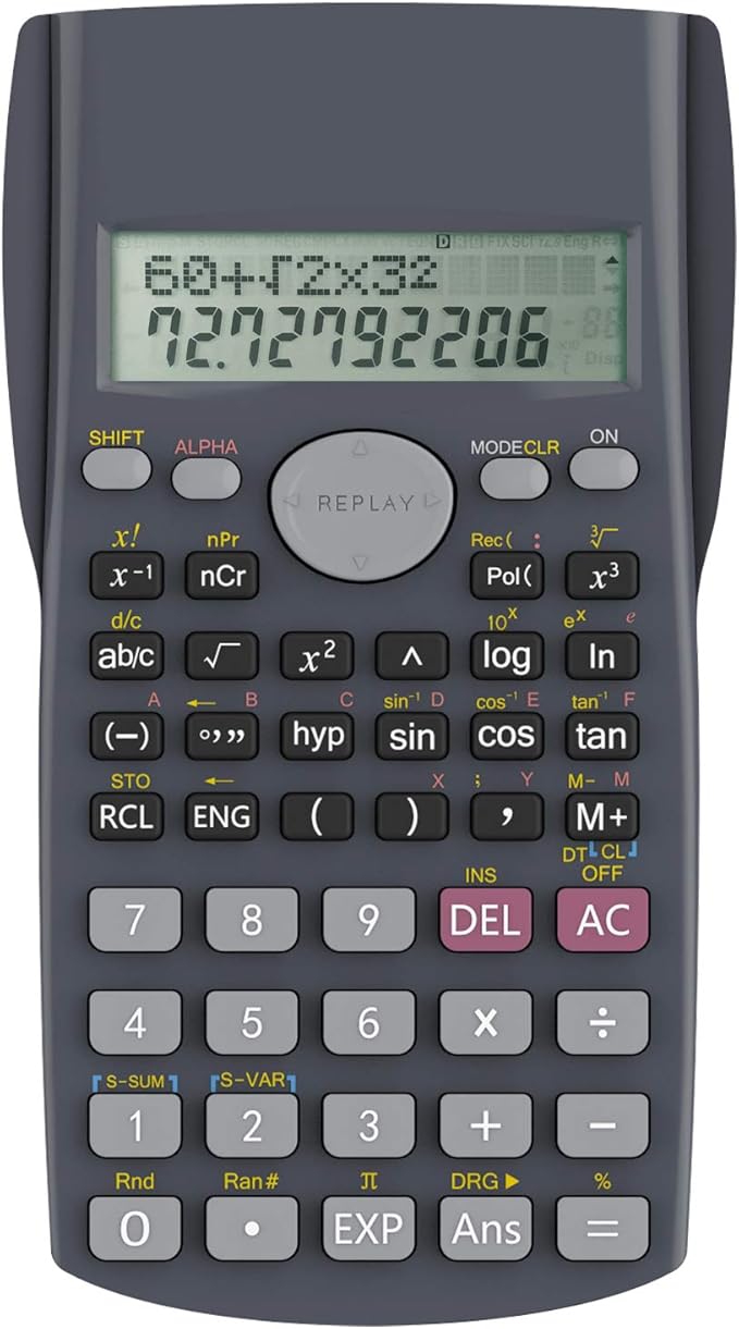 Helect 2-Line Engineering Scientific Calculator, Suitable by Helect