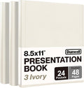 Dunwell Presentation Binder 24-Pocket, Displays 48 Pages, 8.5x11 Portfolio by Dunwell