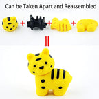 URSKYTOUS 110Pcs Animal Erasers Kids Desk Pets Pencil Erasers 3D Puzzle Eraser - Image 4