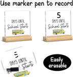 Funny Back to School Countdown Acrylic Sign, Funny Days Until Schools Starts - Image 2