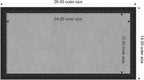 Amanti Art Black Framed Magnetic Board 14x26 Small Vision Board - Image 2