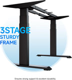 bizum dual motor 3-stage electric standing desk frame,3, view 9