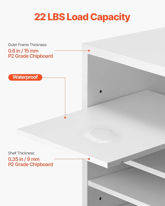 VEVOR Literature Organizer, 24 Compartments Office Mailbox - Image 3