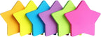 SIMONA Star Shape Sticky Notes 6 Color Bright Colorful Sticky Pad 75 Sheets/Pad - Image 2