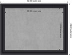 Amanti Art Black Framed Magnetic Board 24x32 Medium Vision Board - Image 2