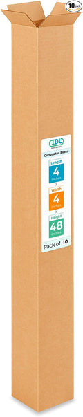 Tall Moving & Shipping Boxes 4x4x48 inches by IDLPackaging