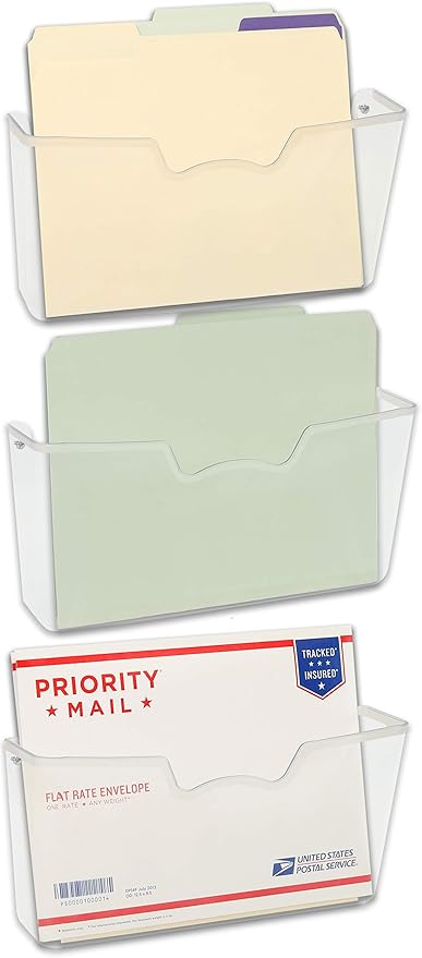 Simple Houseware Clear Single Pocket Wall Mount - Image 4