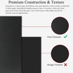 Fuxi Black Sketchbook 11x14 Inches, 60 Sheets, Hard Cover Spiral Bound | Black - Image 3