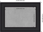 Amanti Art Black Framed Magnetic Board 17x23 Small Vision Board - Image 2