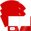 Jutom 50 Pcs 2 Pocket Glossy Paper Folders Glossy Paper Laminated Portfolios by Jutom