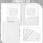 Lincia 100 Pcs Plastic Folders - Image 2