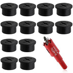 3/4 Inch Desk Grommet, 13 Pieces Wire Grommet, Desk Hole Cover by KITANIS