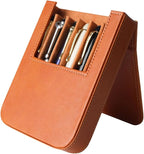 MIVLXLX Leather 6 Fountain Pen/Pencil Tray Case, Magnetic Closure - Image 9