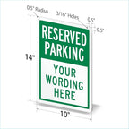 SmartSign 14 x 10 inch Custom “Reserved Parking” Metal Sign - Image 5